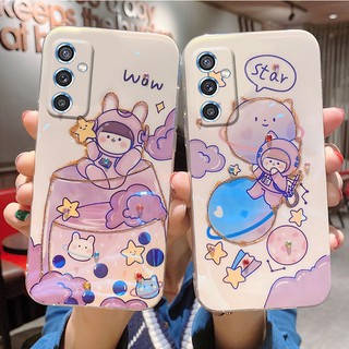 2021 New เคส Samsung Galaxy M52 5G  A22 5G A52s A32 4G A52 A72 A02 A12 M02 M12 M32 Note 20 Ultra Case Soft Phone Casing ins Glitter Rhinestone Cartoon Cute Bling Cup Girl Wine Glass Cover เคสโทรศัพท์ SamsungA52s SamsungA22 GalaxyM52