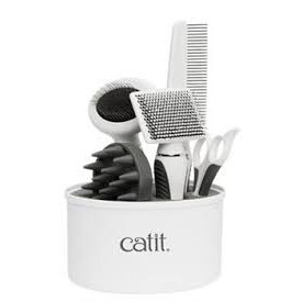 catit-grooming-kit-ชุดกรูมมิ่ง-หวีสางขน-กรรไกรตัดเล็บ-แปรงนวดขน-สำหรับแมวขนสั้น-5-ชิ้น-เซ็ต