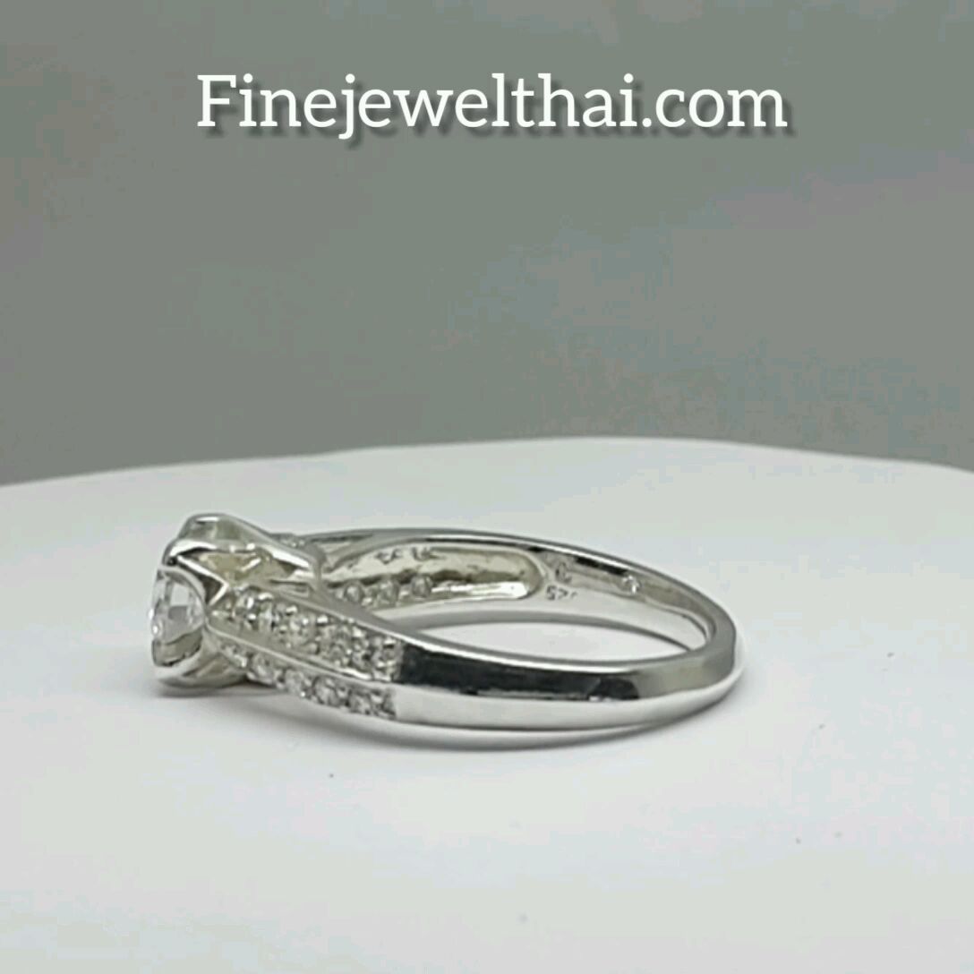 finejewelthai-แหวน-แหวนเพชร-แหวนเงินแท้-endless-diamond-cz-silver-ring-r1213cz