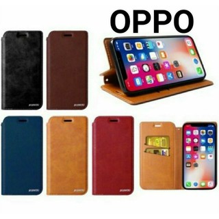 P1ซองฝาพับ Case OPPO A5 2020 A9 2020 F7 F9 A57 A91 A92 A93 A73 A15 A12 เคสโทรศัพท์ มือถือ