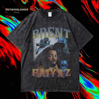 เสื้อยืดพิมพ์ลายแฟชั่น เสื้อยืด โอเวอร์ไซซ์ โอเวอร์ไซซ์ ลาย BRENT FAIYAZ VINTAGE RAP