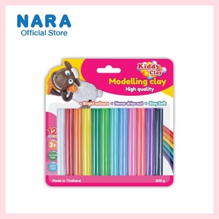 ดินน้ำมันไร้สารพิษ 12 สี NARA Modelling Clay (ขนาด 200 กรัม)