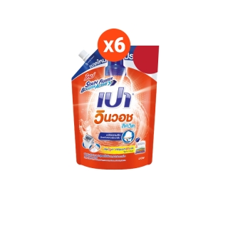 โปรโมชั่น : ยกลัง PAO Win Wash Liquid เปา วินวอช ลิควิด 1400-1500 ml ชนิดถุงเติม 6 ถุง