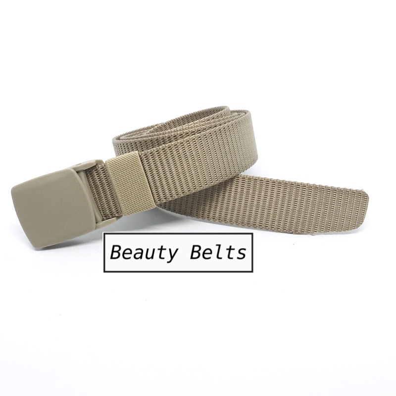 beauty-belts-เข็มขัดผ้าหัวพลาสติกหนา-unisex-เล็ก-ใหญ่