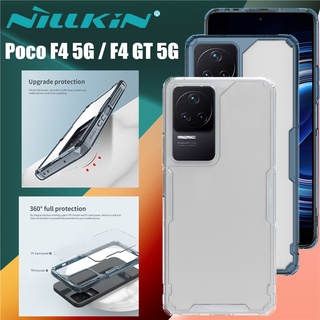 NILLKIN เคส Xiaomi Poco F4 GT 5G รุ่น Dual Layer PC Clear Back Cover and Soft TPU Frame Hybrid Heavy Duty Drop Protection