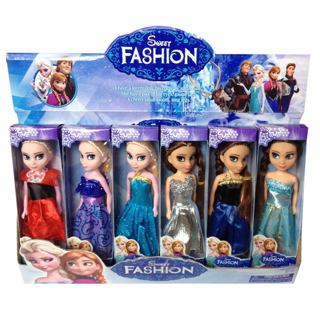 ภาพหน้าปกสินค้าตุ๊กตาบาร์บี้ ชุดเจ้าหญิง Frozen 6 ชิ้น/เซ็ต