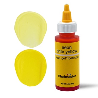 Chefmaster Color Neon Yellow -Gel 2.3oz/5716 สีเจลผสมอาหาร สีเหลืองนีออน