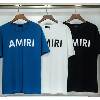[S-5XL]ใหม่ Amiri เสื้อยืดแขนสั้น ผ้าฝ้าย พิมพ์ลาย Tokyo Limited พลัสไซซ์ S-3XL