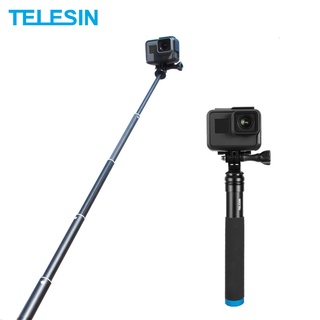 ภาพหน้าปกสินค้าTelesin ไม้เซลฟี่อลูมิเนียมอัลลอยด์ แบบขยายได้ สําหรับ GoPro Hero 11 10 9 8 7 Insta360 Osmo Action SJCAM ซึ่งคุณอาจชอบสินค้านี้