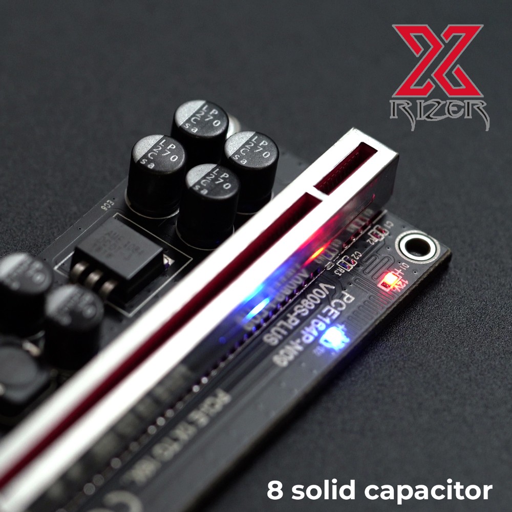 ภาพสินค้าX-Rizer 8CAP LED 6PIN RISER ขุด ETH RVN ALTCOIN จากร้าน ruangrot_it บน Shopee ภาพที่ 3