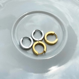 สินค้า imean.store - Tiny simple hoop ต่างหูห่วงเล็ก งานทองชุบ 14K gold