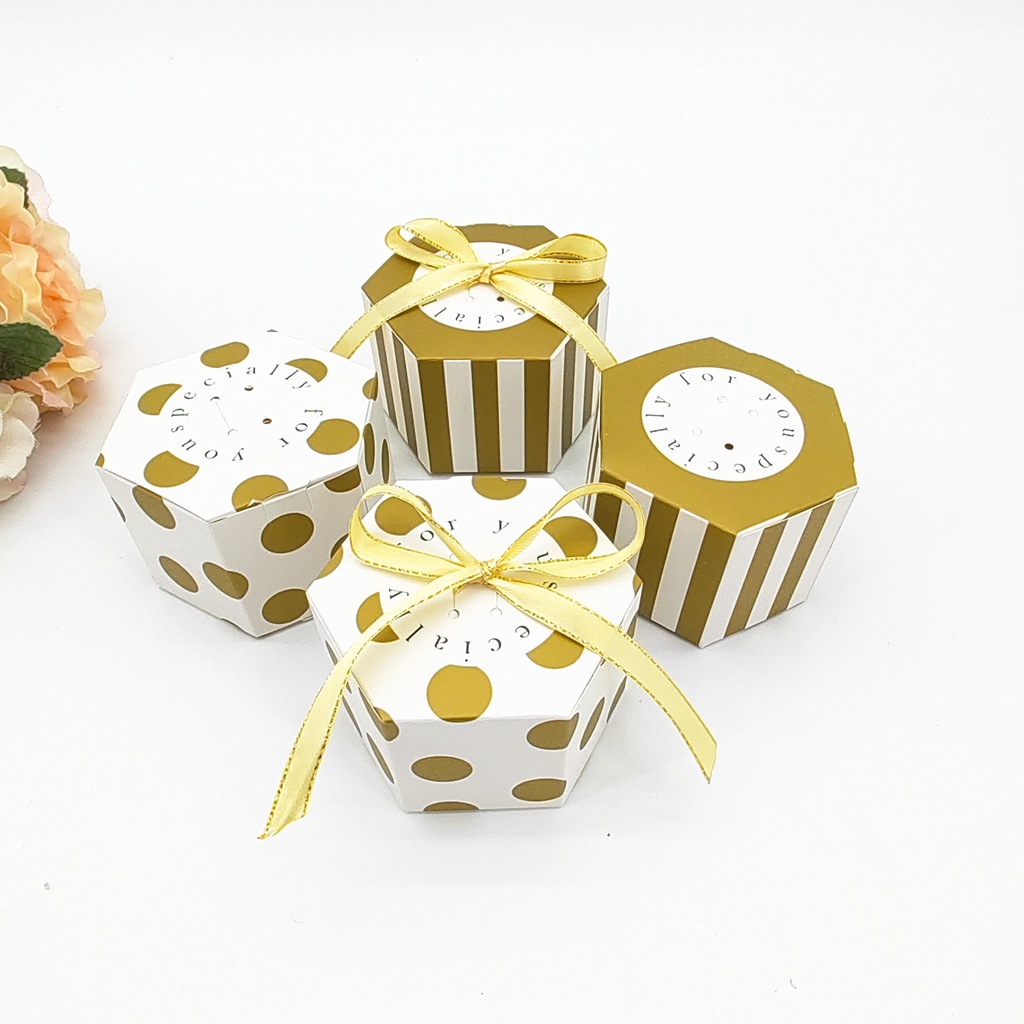 diy-กล่อง-กล่องของขวัญ-ของชำร่วย-สีทอง-สีดำ-สินค้าพร้อมส่งจากไทย