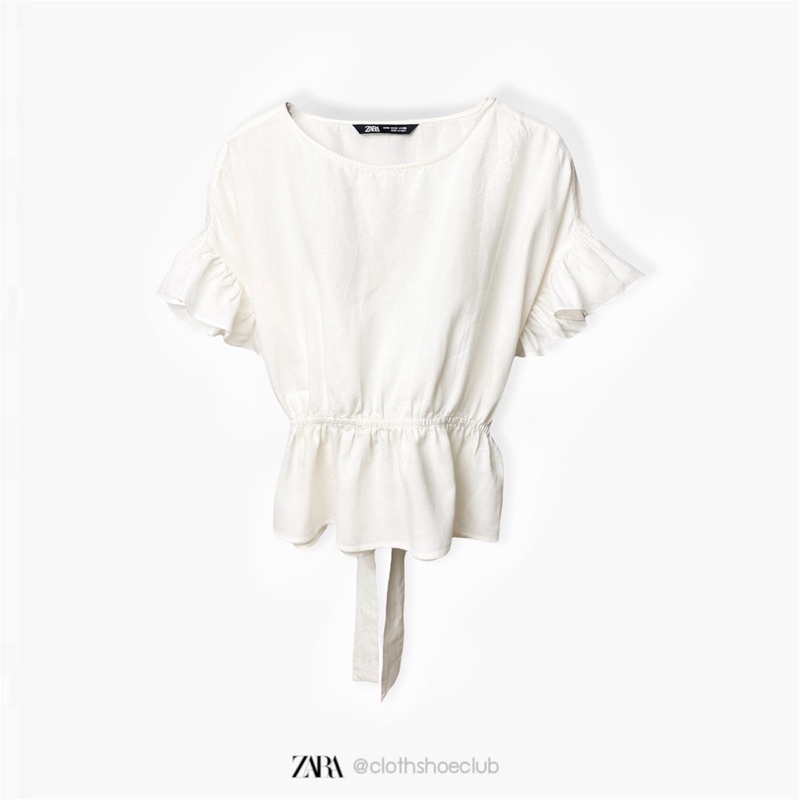 เสื้อ-zara-linen-แท้-size-m