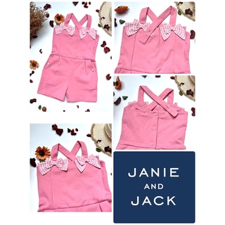 JANIE AND JACK “Pinky Candy Ponte Jumpsuit”