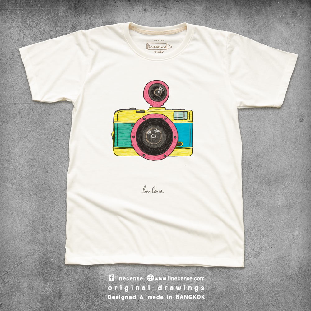 ราคาและรีวิวI still shoot "my Lomo" t-shirt เสื้อยืด ลายกล้องโลโม่