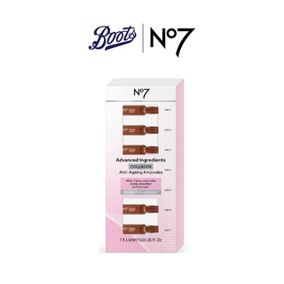 No7 Advanced Ingredients Collagen Anti-Ageing Ampoules Size 1.5MLx7 นัมเบอร์เซเว่น แอดแวนซ์ อินกรีเดียนส์ คอลลาเจน แอนตี้-เอจจิ้ง แอมพูลส์ ขนาด 1.5มล.X7