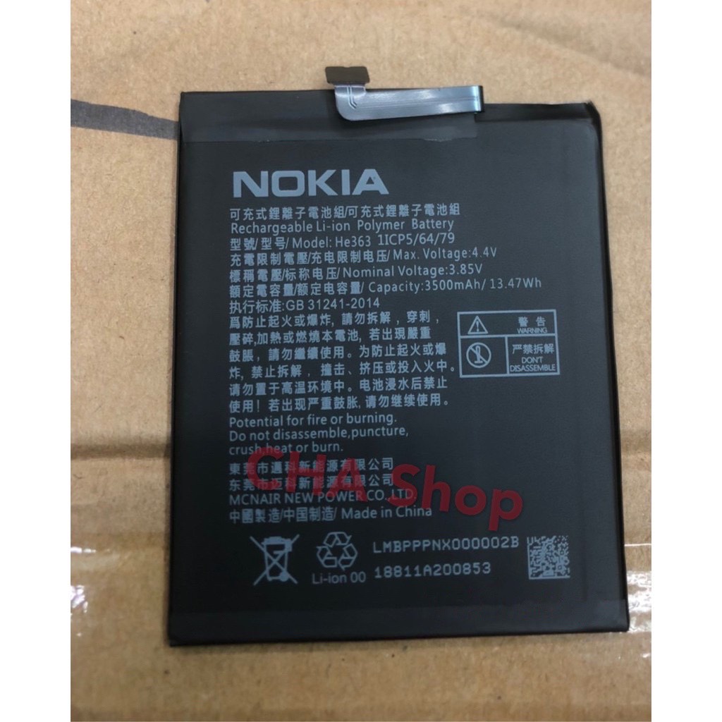 แบตเตอรี่-nokia-8-1-nokia-x7-model-he363-รับประกัน-3-เดือน