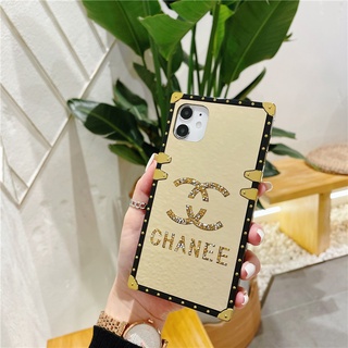 Samsung Galaxy A12 A42 A32 A52 A72 A02S A22A21 A70S J4 J6 2018 J4 J6 plus A11 A21 Luxury brand fashion square golden mobile phone case