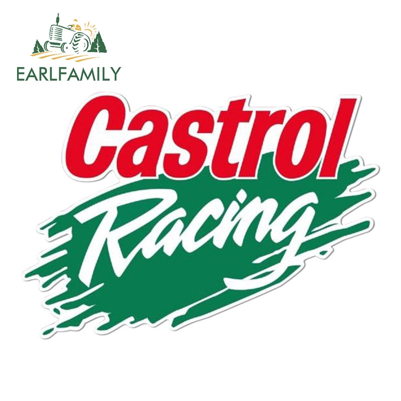 EARLFAMILY 13x8.8cm Castrol Huile Racing JDM Vinyl Stickers Car Window ...