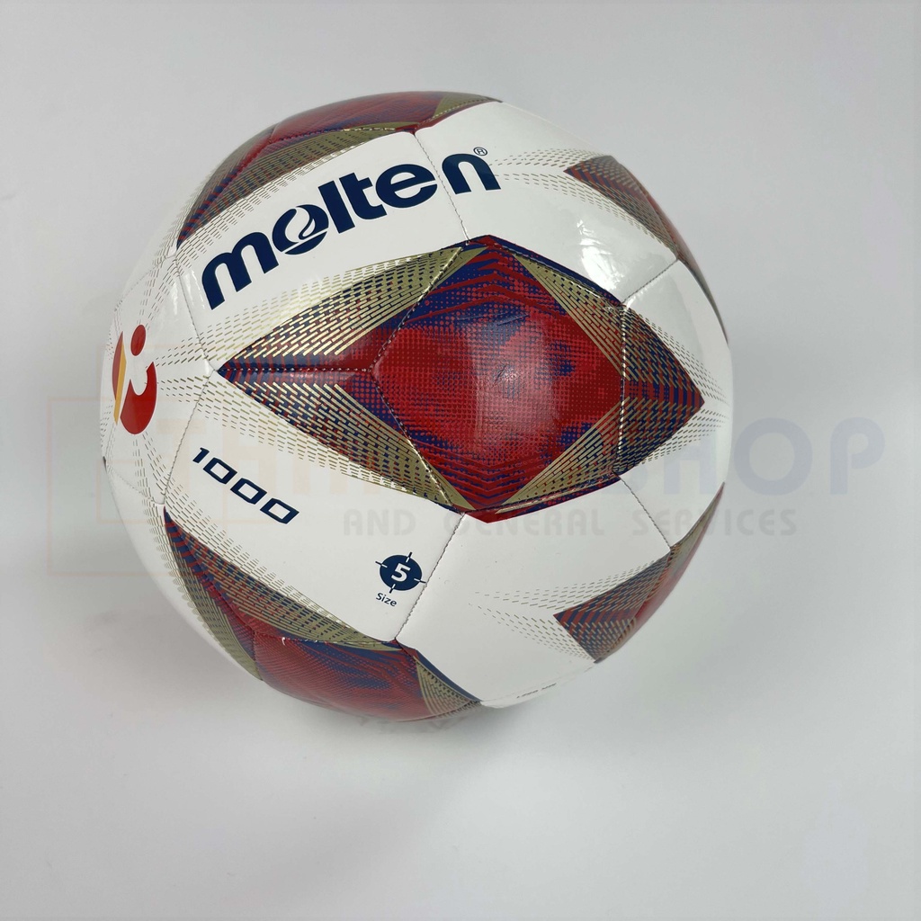 ภาพหน้าปกสินค้าลูกฟุตบอล เบอร์5 ลูกบอล Molten F5A1000-TL1 เบอร์5 ฟุตบอลหนังเย็บ 100% ลาย ไทยลีค
