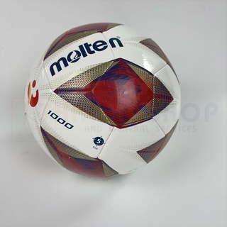 สินค้า [ของแท้ 100%] ลูกฟุตบอล เบอร์5 ลูกบอล Molten F5A1000-TL1  เบอร์5 ฟุตบอลหนังเย็บ ของแท้ 100% ลาย ไทยลีค