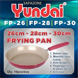 N/FRYING Pan YUNDAI FP-26 ซม. และกระทะเคลือบ 34 ซม.