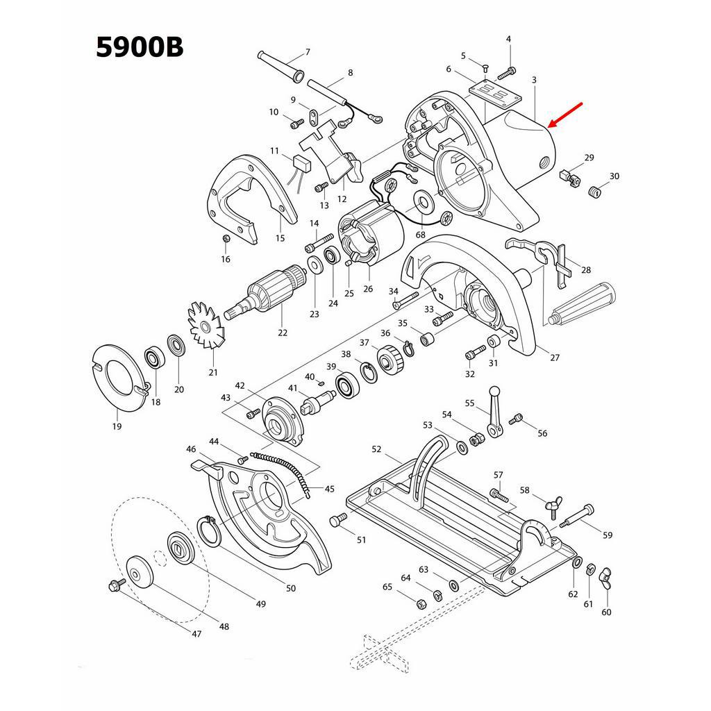 เสื้อฟิลคอยล์-เลื่อยวงเดือน-makita-มากีต้า-รุ่น-5900b