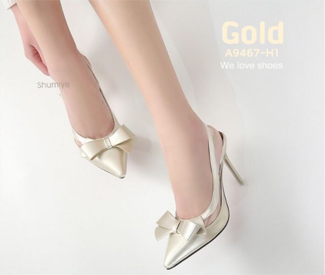 a9467-h1-รองเท้าส้นสูงรัดส้น-สีทอง-ดำ