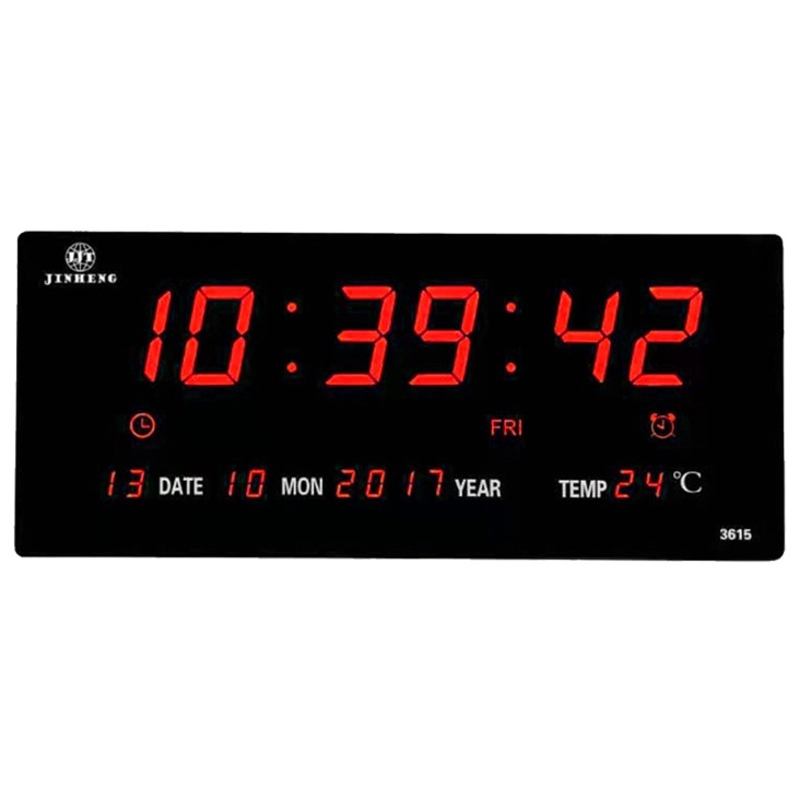 นาฬิกาดิจิตอล-ยี่ห้อjinheng-yx-3615-สีแดง-นาฬิกาติดผนัง-นาฬิกาแขวนพนังled-พร้อมส่ง