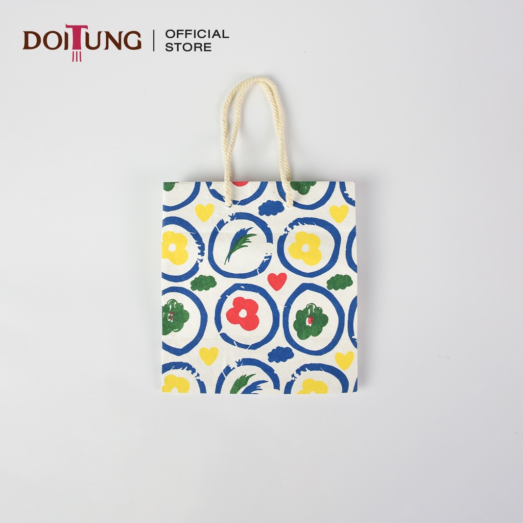 doitung-ถุงกระดาษสาสกรีน-bloom-4-color-3-ชิ้น-9x16x17-5