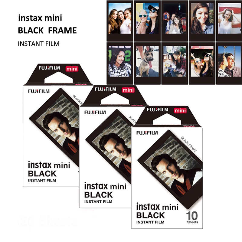 ภาพหน้าปกสินค้าFujifilm Fuji Instax 30 Black Frame Film Film-Mini 7S 8 9 11 40 50 70 90 Liplay Camera Link SP-2 Pinter จากร้าน misuta.th บน Shopee