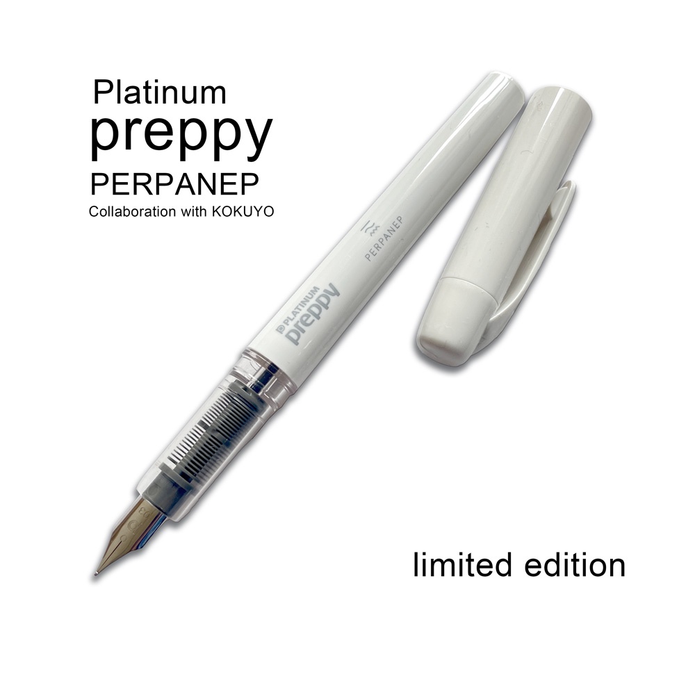 lt-ส่งตรงจากประเทศญี่ปุ่น-gt-platinum-preppy-white-perpanep-0-3mm-limited-version-collaboration-with-kokuyo-per-pr03w-white-fountain-pen-f-ปากกาหมึกซึม