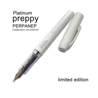 <ส่งตรงจากประเทศญี่ปุ่น> Platinum Preppy White PERPANEP 0.3mm Limited Version Collaboration with Kokuyo PER-PR03W White Fountain Pen F ปากกาหมึกซึม