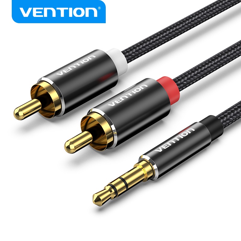 รูปภาพของVention สายเคเบิล แปลงเสียง 3.5 มม เป็น 2 RCA สำหรับมือถือ แท็บเล็ต เครื่องขยายเสียง คอมพิวเตอร์ แล็ปท็อป BCF/BCPลองเช็คราคา