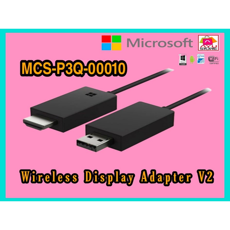 Microsoft Hardware Wireless Display Adapter V2 MCSP3Q00010 Shopee Thailand