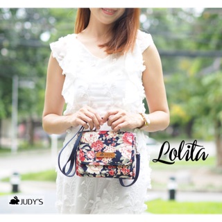กระเป๋าผ้าแคนวาสพิมพ์ลาย สวย เรียบหรู ดูคลาสสิค จัดส่งฟรี รุ่น Lolita