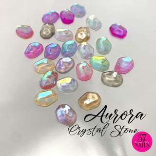 คริสตัลออโรร่า อะไหล่แต่งเล็บ DIY Aurora Crystal Stone