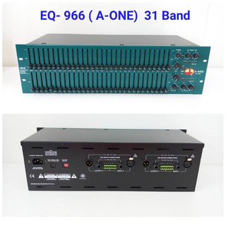 A-ONE FCS-966 31 Band Graphic Equalizer อีควอไลเซอร์ 2 X 31 BAND 2 ชั้น สไลด์ยาว