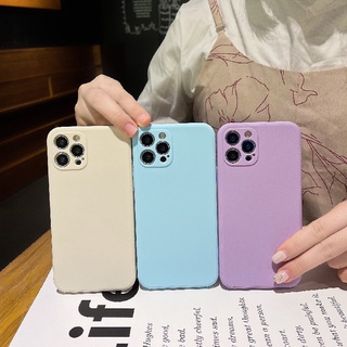 เคสโทรศัพท์มือถือ ซิลิโคน TPU ผิวด้าน ขอบตรง สําหรับ Samsung A72 A32 A52 A12 A02S A50 A10S J7 Prime A51 J2 Prime A10 A125 A30 A50S A30S A20 M40S M10 M10S A205 M02S A025 F02S A305 Grand Prime Plus