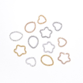 ภาพหน้าปกสินค้าใหม่ Silver และ Gold Star กระโดดแหวน/แหวนเชื่อมต่อ (50 ชิ้น/ล็อต 16.5 มม.) ที่เกี่ยวข้อง