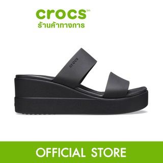 CROCS Brooklyn Mid Wedge รองเท้าส้นสูงผู้หญิง