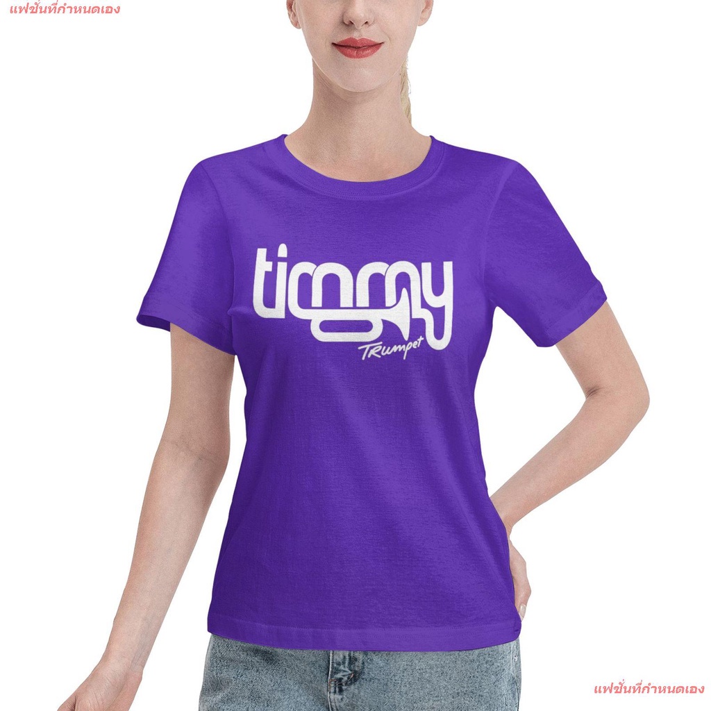 แฟชั่นที่กำหนดเอง-เสื่อยืดผู้หญิง-dj-disc-jockey-ดีเจ-ดนตรี-timmy-trumpet-tee-shirts-womens-basic-short-sleeve-t-shirt