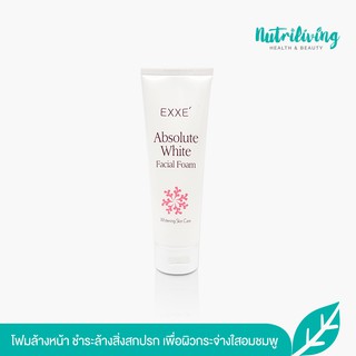 สินค้า EXXE’ Absolute White Facial Foam Whitening Skin Care 100 g โฟมล้างหน้าช่วยให้ผิวขาว