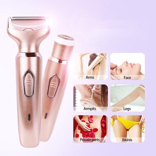 Women Gift Battery Operated ABS Low Noise Washable Handheld Replacement USB Rechargeable Face Body Electric Hair Remover