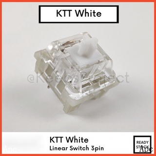 Ktt Kang White Linear Switch 3 Pin พร้อมส่ง มาเลเซีย สําหรับคีย์บอร์ดเชิงกล