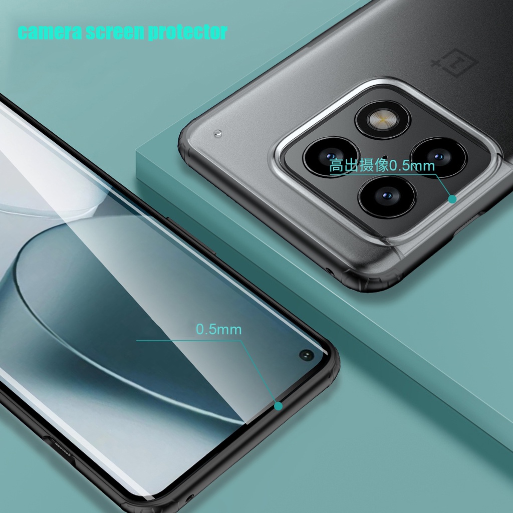 oneplus-10-pro-9-8-pro-8t-9r-7t-nord-2-ce-n100-n10-slim-airbag-ใส-ด้านหลัง-แข็ง-เคลือบ-เกราะ-เคส