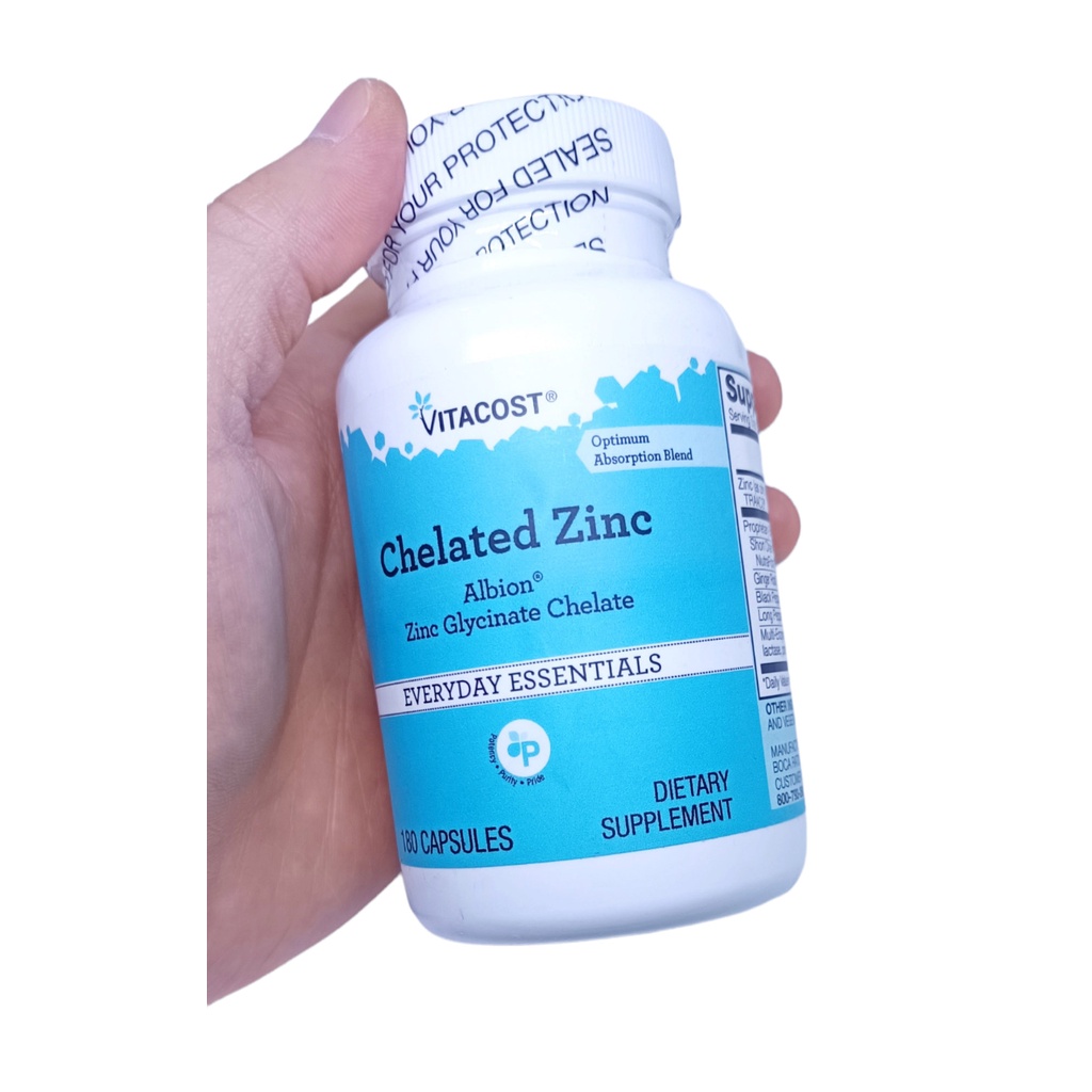 สุดคุ้ม-zinc-1-ขวด-180-แคปซูล-ราคาสุดคุ้ม-chelated-zinc-ซิงค์-30-mg-ลดสิว-ลดหน้ามัน-บำรุงผมและเล็บ-เพิ่มภูมิคุ้มกัน