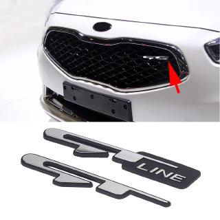 รถจัดแต่งทรงผม GT GT L-ine โลโก้สัญลักษณ์ 3D สติกเกอร์รถสำหรับ KIA O Ptima K3 K4 K5 Stinger Proceed Peugeot 308 508 4008 3008 etc