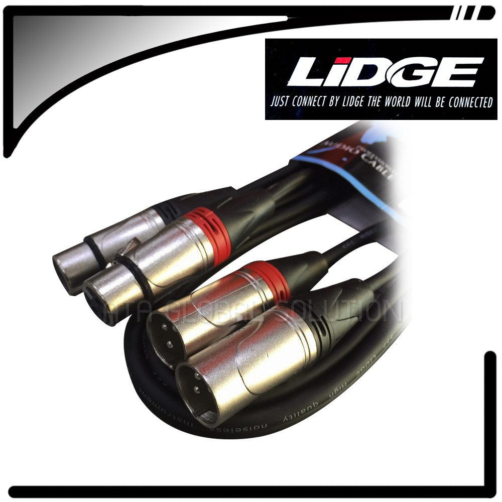 สายสัญญาณ-lidge-ym-710-1-เมตร-xlr-2-ตัวเมีย-xlr-2-ตัวผู้-สายอย่างดี