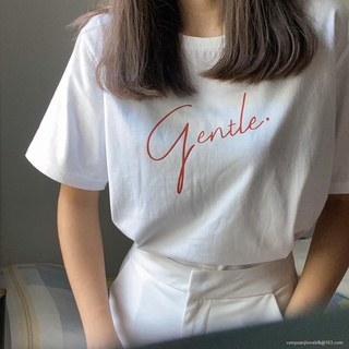 เสื้อยืดผ้าฝ้ายพิมพ์ลายคลาสสิก Morning  Kudsun Official - Gentle Tee oversize SML